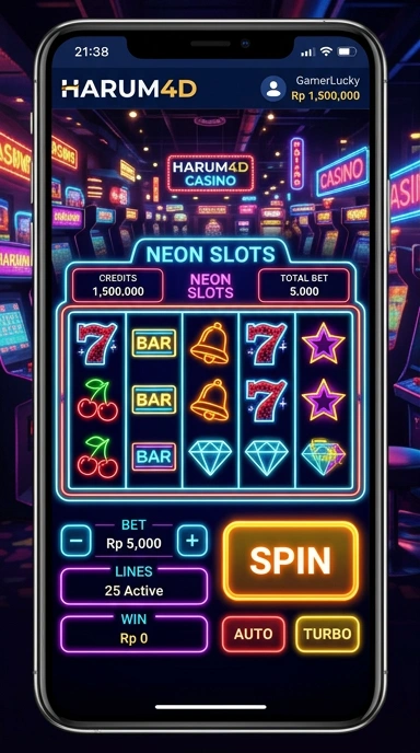 Tampilan utama aplikasi harum4d dengan daftar aplikasi populer.
