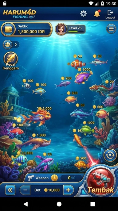 Halaman unduh detail aplikasi di harum4d.